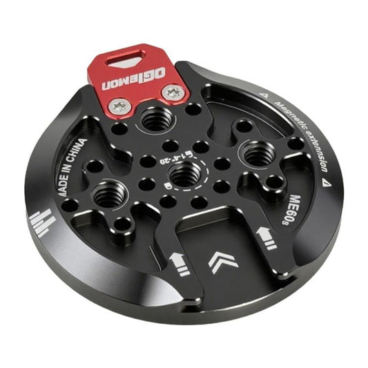 Magnetic Phone Mount Base Cold Shoe Tripod Aluminum Alloy Photography Selfie Stick 1/4 inch Arca-Style Mounting Base Suction Cup, Base