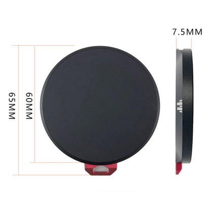 Magnetic Phone Mount Base Cold Shoe Tripod Aluminum Alloy Photography Selfie Stick 1/4 inch Arca-Style Mounting Base Suction Cup, Base