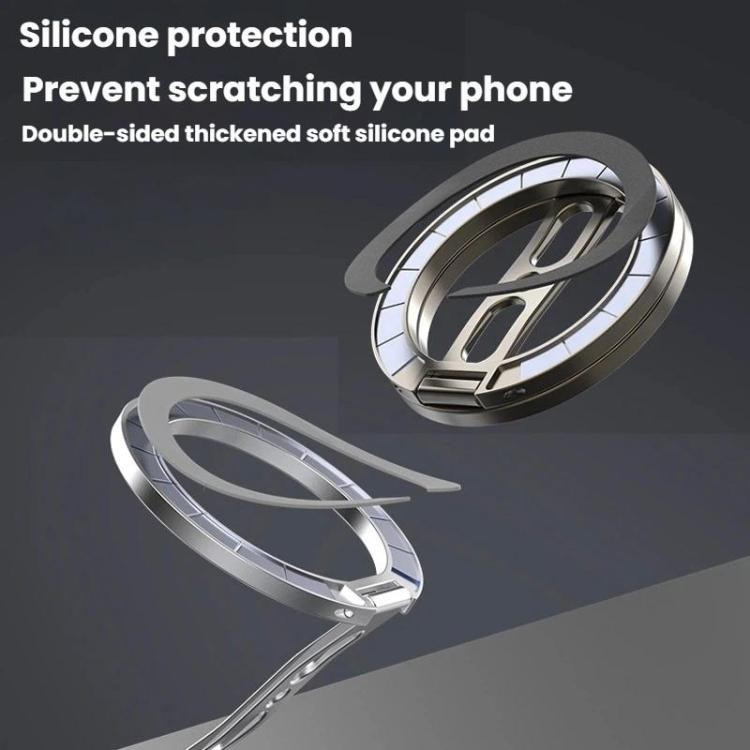 Fully Foldable Multi-Function Dual Magnetic Phone Metal Stand