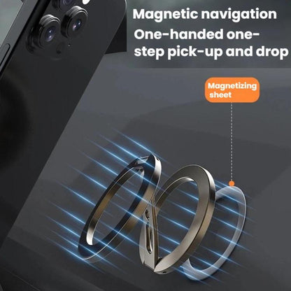Fully Foldable Multi-Function Dual Magnetic Phone Metal Stand