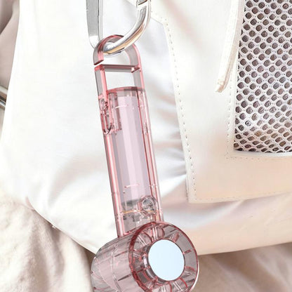 USB Charging Mirror Fan Outdoor Handheld Mini Fan With Carabiner Clip