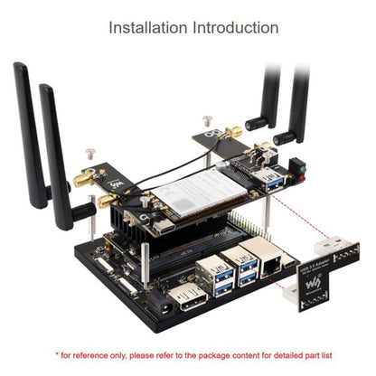 Module WAVESHARE 5G / 4G / 3G, inclut le module RM520N-GL, prend en charge le réseau 5G NSA et SA, le positionnement GNSS, 32256