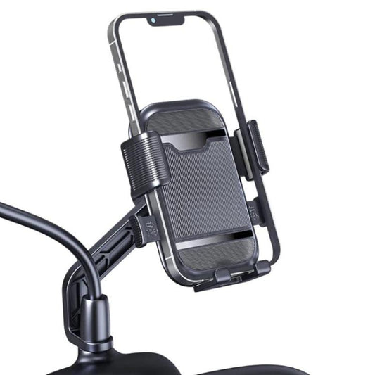 Support de téléphone antichoc et antidérapant rotatif XY-106 pour moto, guidon et rétroviseur pour motards
