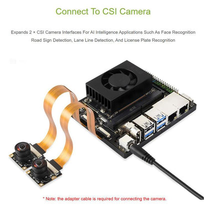 For Jetson Orin Nano / NX Super Dual Ethernet Base Board, 24359