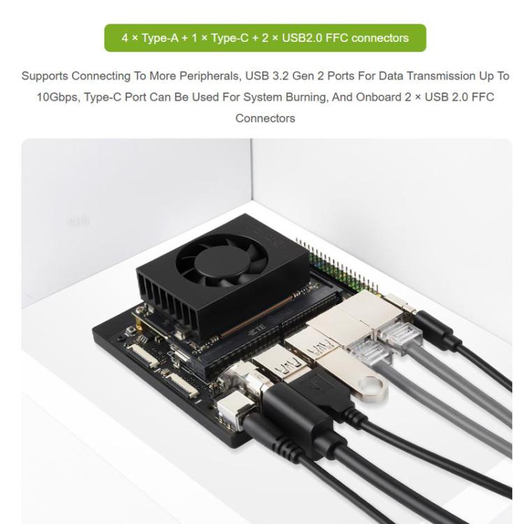 For Jetson Orin Nano / NX Super Dual Ethernet Base Board, 24359