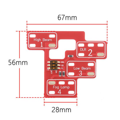 For Chevrolet / GMC / Cadillac Low Beam High Beam DRL Circuit Board, Enhanced