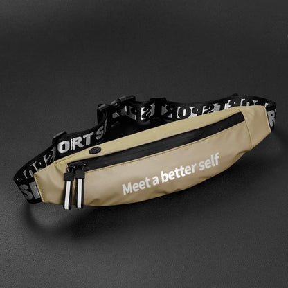 Reflective Outdoor Sports Waist Pack For Men Women Waterproof Casual Crossbody Bag