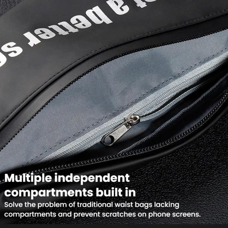 Reflective Outdoor Sports Waist Pack For Men Women Waterproof Casual Crossbody Bag