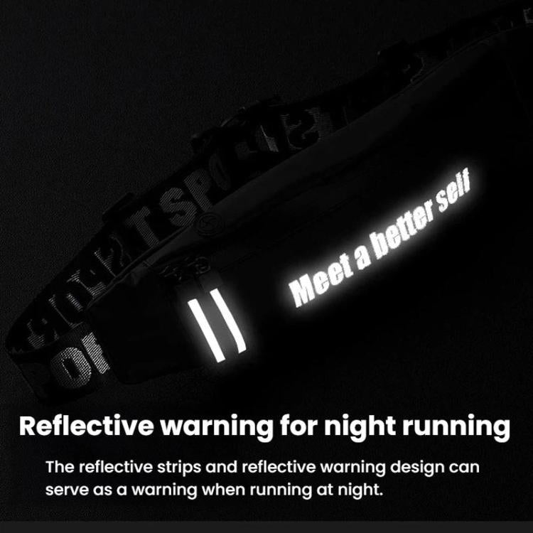 Reflective Outdoor Sports Waist Pack For Men Women Waterproof Casual Crossbody Bag