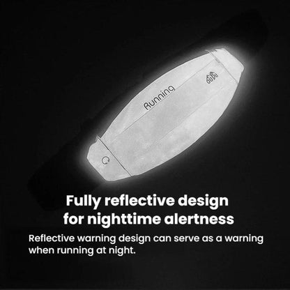 OUDU Reflective Waterproof Waist Pack For Men Women Outdoor Sports Portable Phone Bag