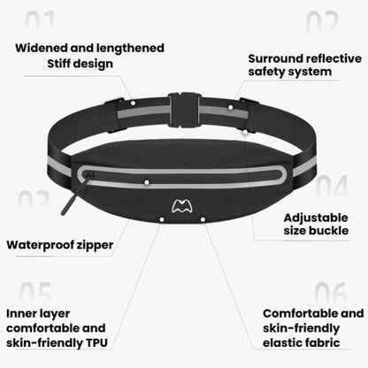 OUDU Lightweight Waterproof Reflective Waist Pack For Men Women Outdoor Portable Phone Bag