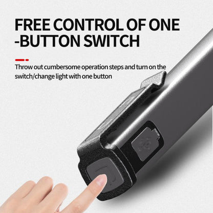 COB Pen Clip Light USB Rechargeable Auto Repair Work Light Strong Magnetic Adhesion Flashlight