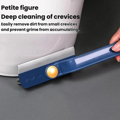 Multifunctional Rotatable Gap Cleaning Brush Glass Scraper For Bathroom Window Floor