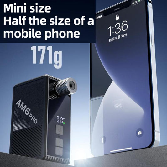 Mini Inflatable Pump Portable High-Pressure Brushless Electric Bike Air Pump With Display, AM6pro