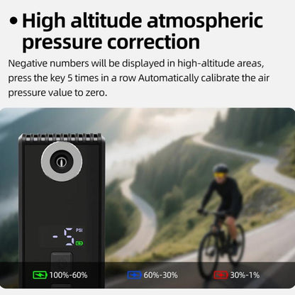 Mini Inflatable Pump Portable High-Pressure Brushless Electric Bike Air Pump With Display, AM6pro