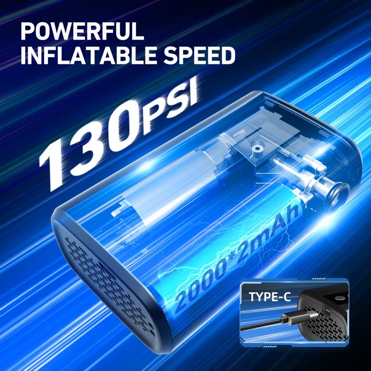 Mini Electric Air Pump Bicycle Portable Digital Display Air Pump, Z5L