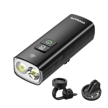 High-Capacity Rechargeable Bike Headlight Powerful Night Riding Flashlight, BR2000