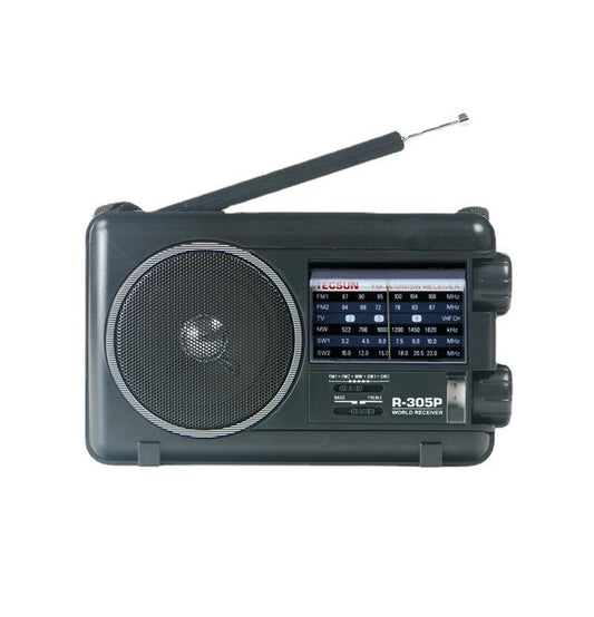 TECSUN R-305P Radio pleine bande portable avec cadran analogique rétro DSP, R-305P