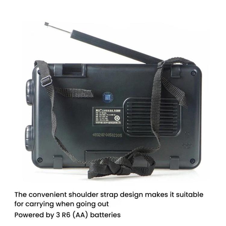 TECSUN R-305P Radio pleine bande portable avec cadran analogique rétro DSP, R-305P