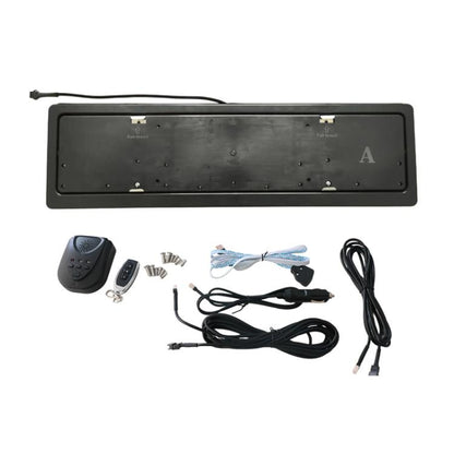European-Standard Electric Vehicle License Plate Flip Frame Modification, Single Plate, Double Plate