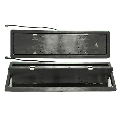 European-Standard Electric Vehicle License Plate Flip Frame Modification, Single Plate, Double Plate