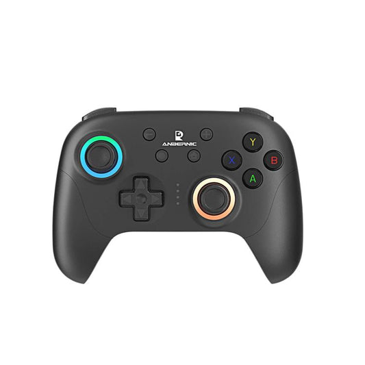 Manette de jeu multiplateforme ANBERNIC RGP01 pour PC/Switch/Steam avec joystick et gâchettes à effet Hall, connectivité 3 modes, RGB, blanc, noir, violet, avec récepteur blanc, avec récepteur noir, avec récepteur violet