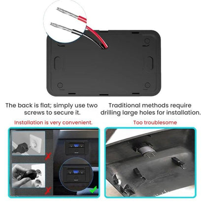 One To Three PD3.0 / QC3.0 Car Fast Charging USB Retrofit Charger