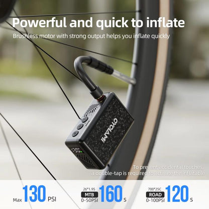 Mini Display Equipped Air Pump Portable High Pressure Smart Bicycle Electric Air Pump, AM6