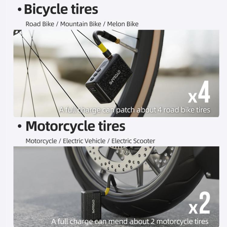 Mini Display Equipped Air Pump Portable High Pressure Smart Bicycle Electric Air Pump, AM6