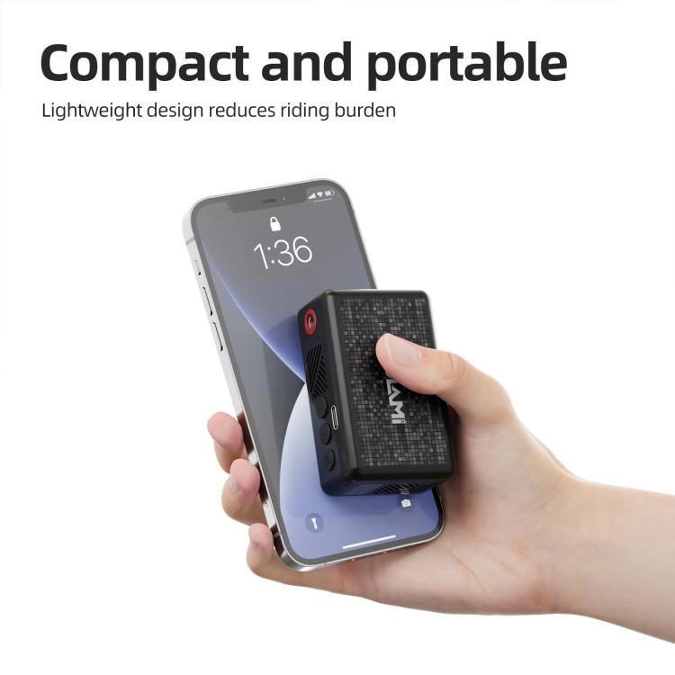 Mini Display Equipped Air Pump Portable High Pressure Smart Bicycle Electric Air Pump, AM6