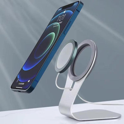 Aluminum Alloy Phone Holder Stand for Magnetic Wireless Charger Desktop Bracket