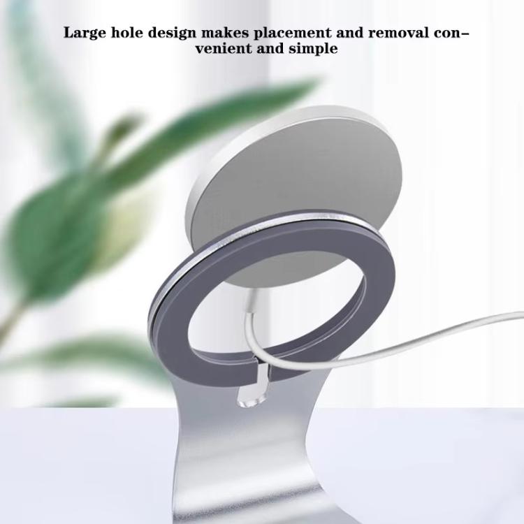 Aluminum Alloy Phone Holder Stand for Magnetic Wireless Charger Desktop Bracket