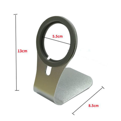 Aluminum Alloy Phone Holder Stand for Magnetic Wireless Charger Desktop Bracket