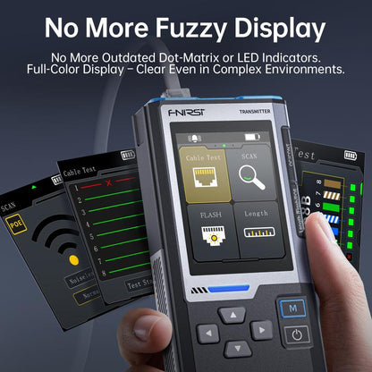 FNIRSI Multifunctional Cable Finder with Anti-interference PoE Cable Tester, LPM-10A