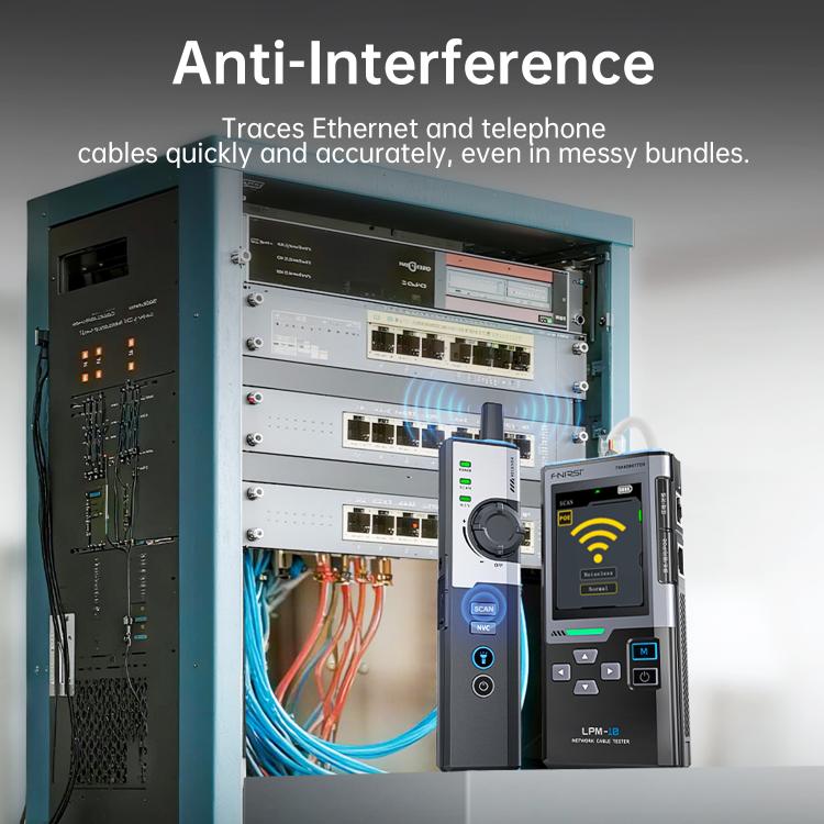 FNIRSI Multifunctional Cable Finder with Anti-interference PoE Cable Tester, LPM-10A