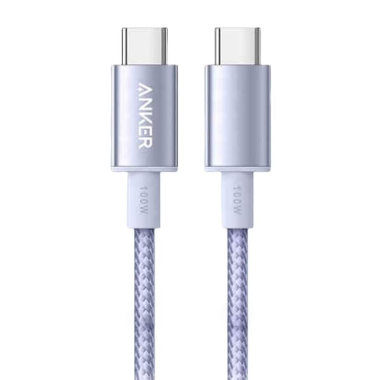 ANKER A8756 1m Braided PD100W Type-C Nylon Fast Charging Cable
