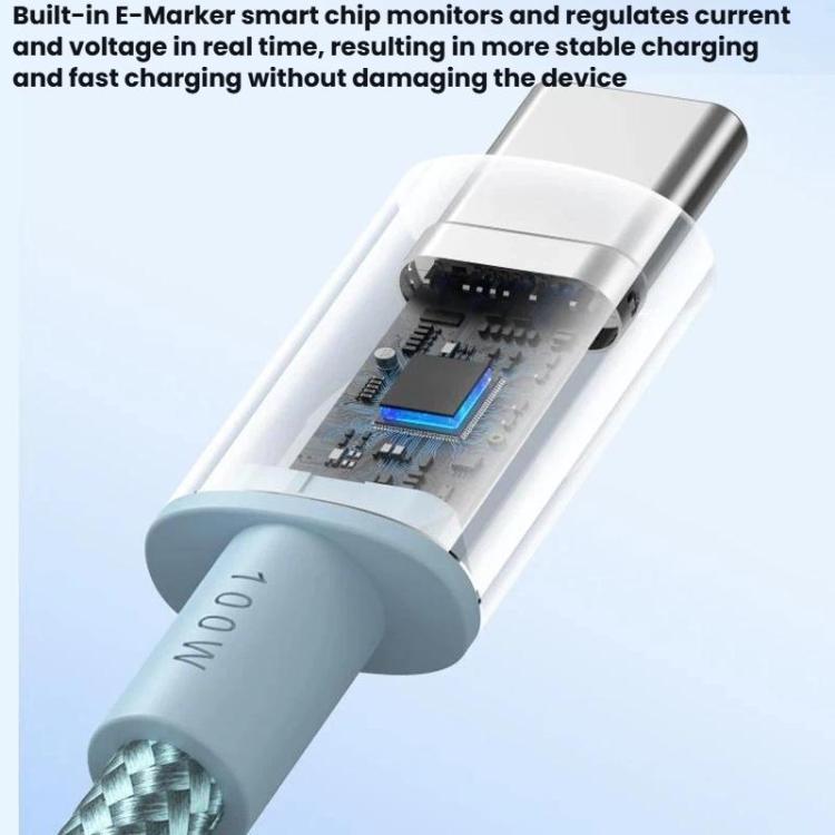 ANKER A8756 1m Braided PD100W Type-C Nylon Fast Charging Cable