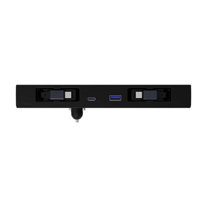 Station d'accueil de chargement centrale pour voiture pour Tesla Model Y Juniper 2025+ / Model 3 Highland 2024+, 8 broches+Type-C, Type-C+Type-C