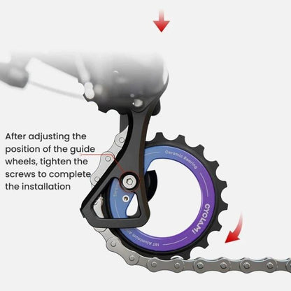 Poulie de dérailleur arrière excentrique creuse 18T avec roulement en céramique, Pièces de vélo DIY, CYCLAMI CYC-18T