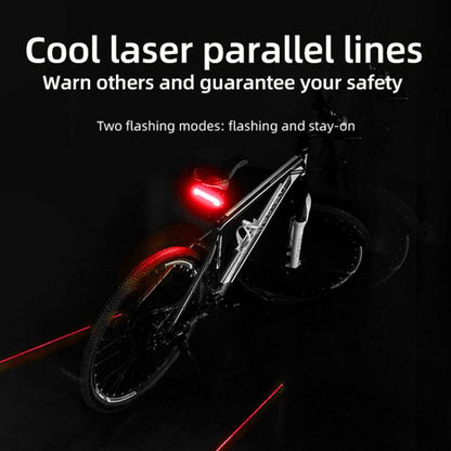 Smart Remote-Controlled Cycling Laser Tail Light Bicycle Turn Signal LED Warning Light, MEILAN X5