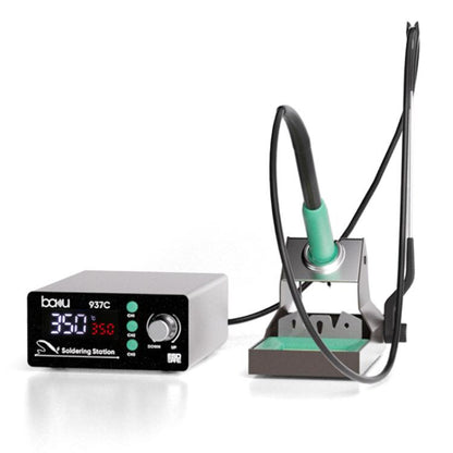 BAKU BA-937C 120W LCD Soldering Station, 3 Temp Preset Channels Thermostatic Electric Soldering Iron Kit, 110V US Plug, 220V EU Plug