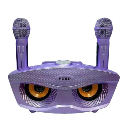 SDRD SD306S Wireless Bluetooth Speaker With Dual Microphone Portable Karaoke Machine For Singing & Live Stream