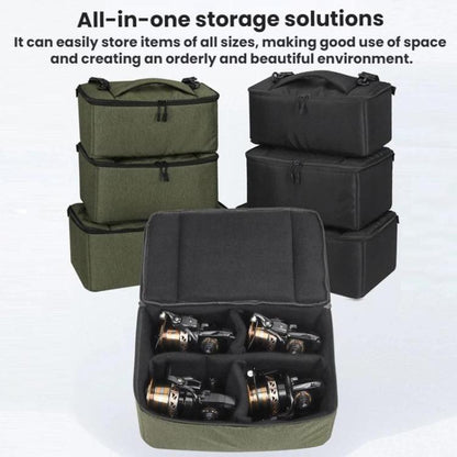 Spinning Reel Electric Winch Lure Reel Fishing Accessory Storage Bag, XS90 Black, XS90 Olive Green, XL90 Black, XL90 Olive Green, XC90 Black, XC90 Olive Green