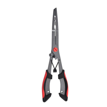 Seawater Corrosion Resistant Extended Eagle-Beak Hook Remover Line Cutter Pliers, Lure Plier, Lure Plier + Wire Safety Rope, Lure Plier + Wire Safety Rope + Nylon Bag, Lure Plier + Wire Safety Rope + Rubber Sleeve                                       ...