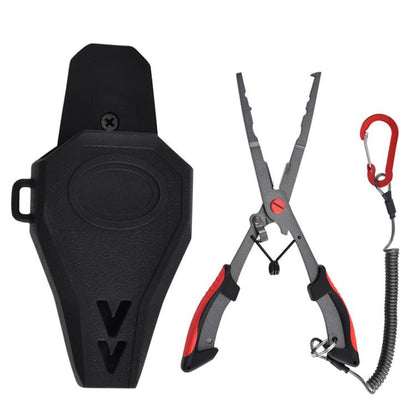 Seawater Corrosion Resistant Extended Eagle-Beak Hook Remover Line Cutter Pliers, Lure Plier, Lure Plier + Wire Safety Rope, Lure Plier + Wire Safety Rope + Nylon Bag, Lure Plier + Wire Safety Rope + Rubber Sleeve                                       ...
