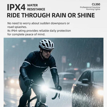 Bike Daytime Running Light With Speedometer Interface Outdoor Cycling Nighttime High-Intensity Light, CL350