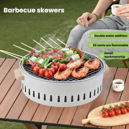 K-705 Round Tea & BBQ Stove Portable Outdoor Charcoal Grill