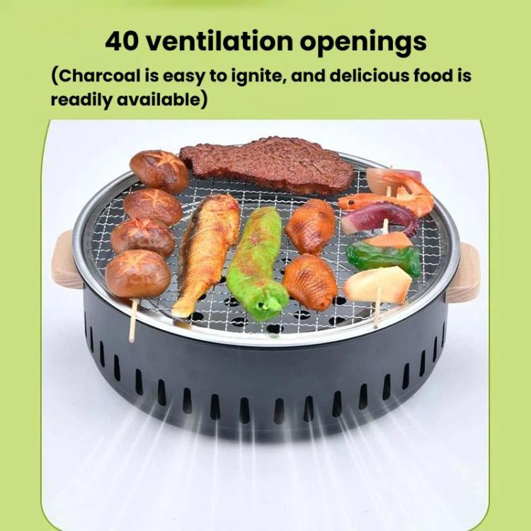 K-705 Round Tea & BBQ Stove Portable Outdoor Charcoal Grill