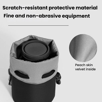 Camera Lens Pouch Lightweight Soft Shockproof Camera Inner Case, Cwatcun D296 Small, Cwatcun D296 Medium, Cwatcun D296 Large