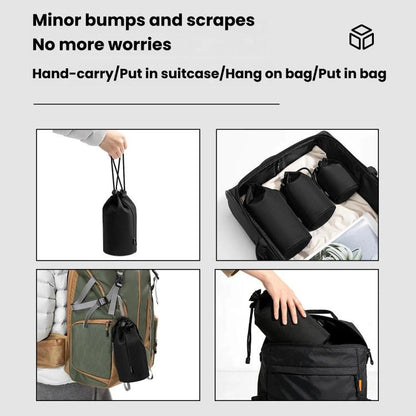 Camera Lens Pouch Lightweight Soft Shockproof Camera Inner Case, Cwatcun D296 Small, Cwatcun D296 Medium, Cwatcun D296 Large